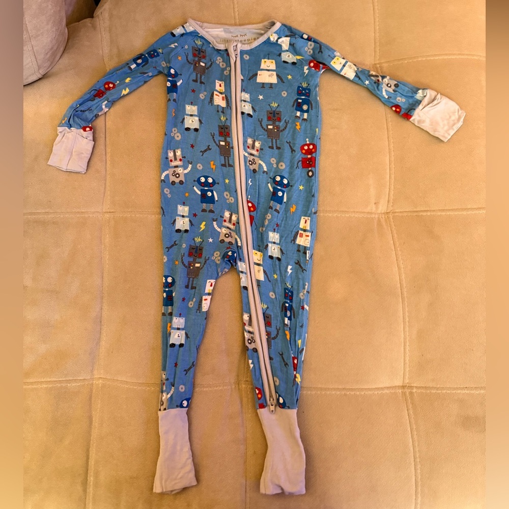 Little Sleepies Zippy Blue Robot Kids